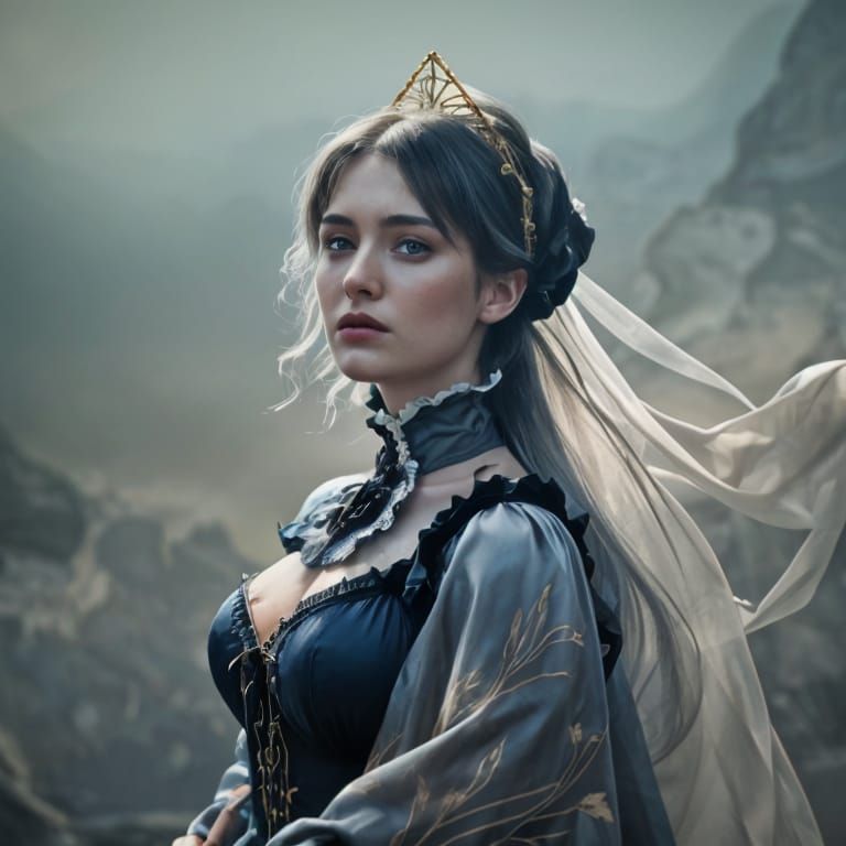 Ethereal Seascape in Mannerist Collage Style