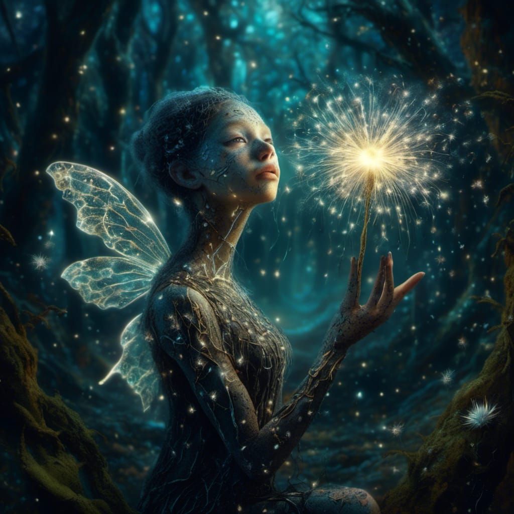 Deep in the dark forest there is a glow