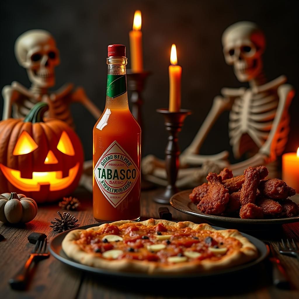 Eerie Halloween Feast with Tabasco Scorpion Sauce