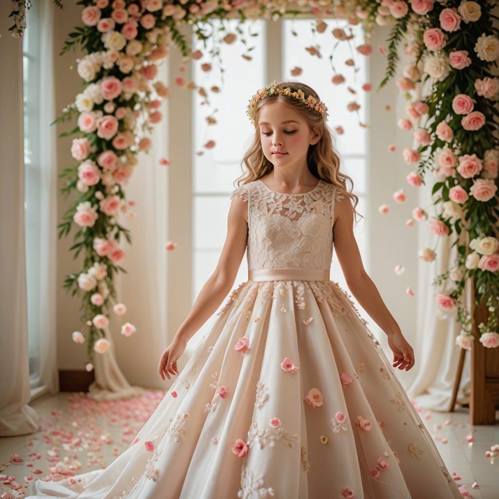 Whimsical Wedding Floral Scene in Elegant Style