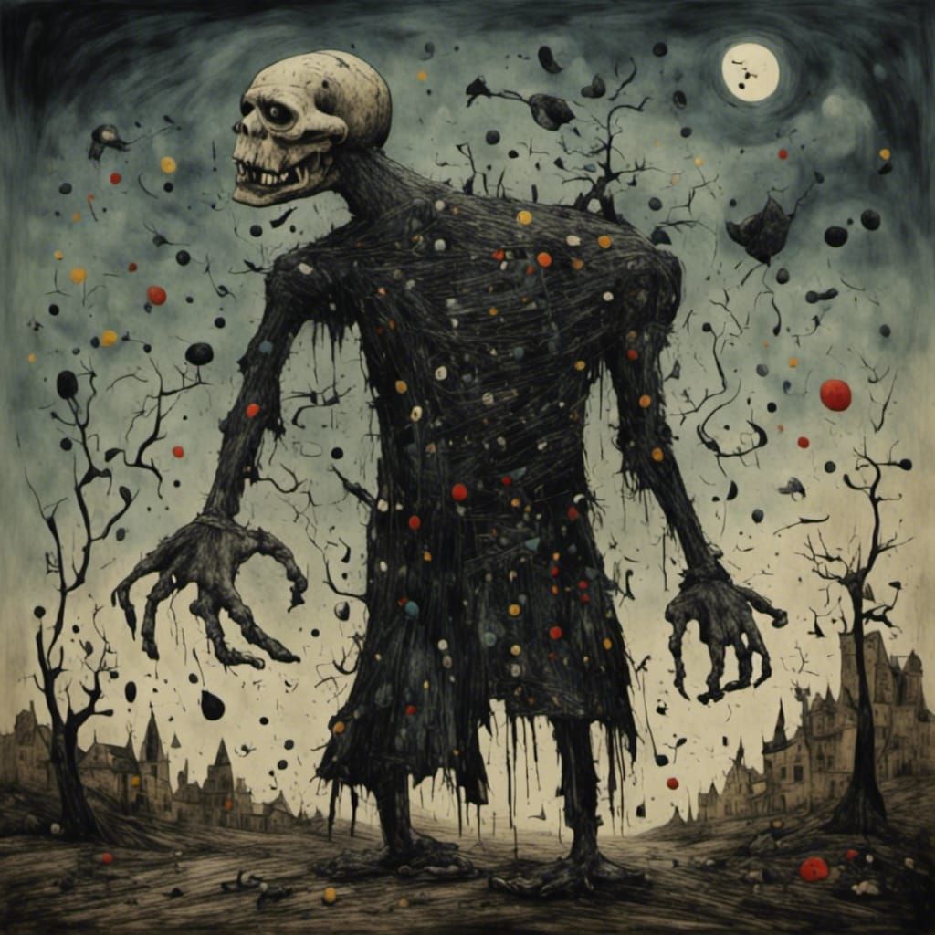 Frankenstein's Monster Holds Elizabeth in Cinematic Horror