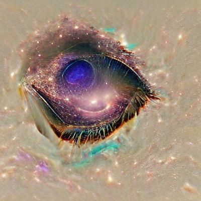 Endless Eye of the Universe as Digital Art