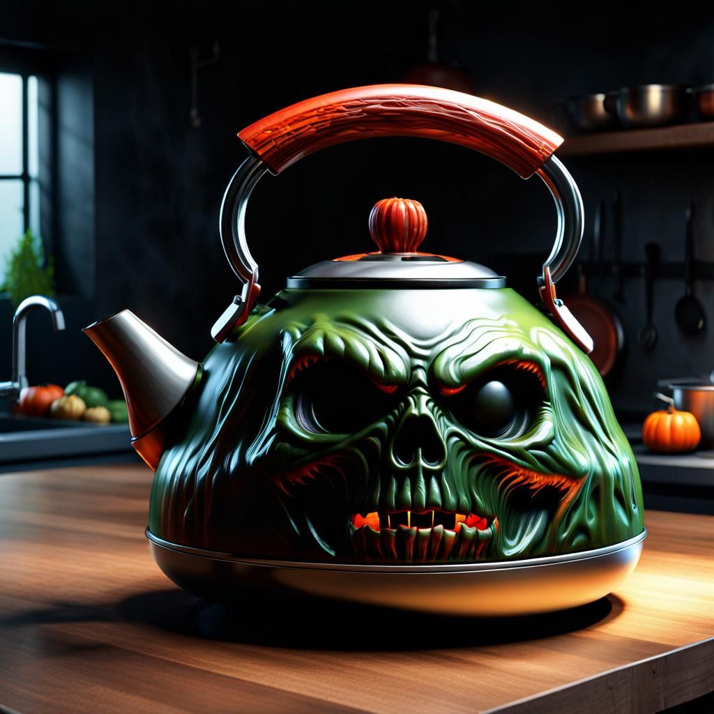 Creepy Zombie Kettle: 3D Game Cinematic Design
