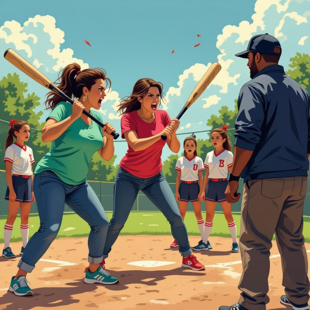 Angry Moms Confront Coach in Dramatic Scene