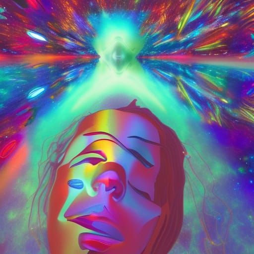 Astral Heaven in Holographic Mixed Media