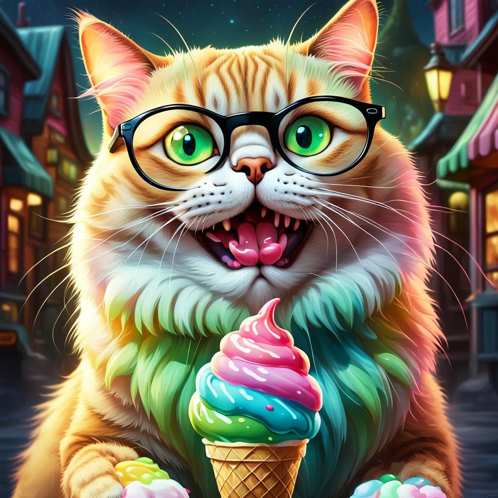 Sugar addict cat