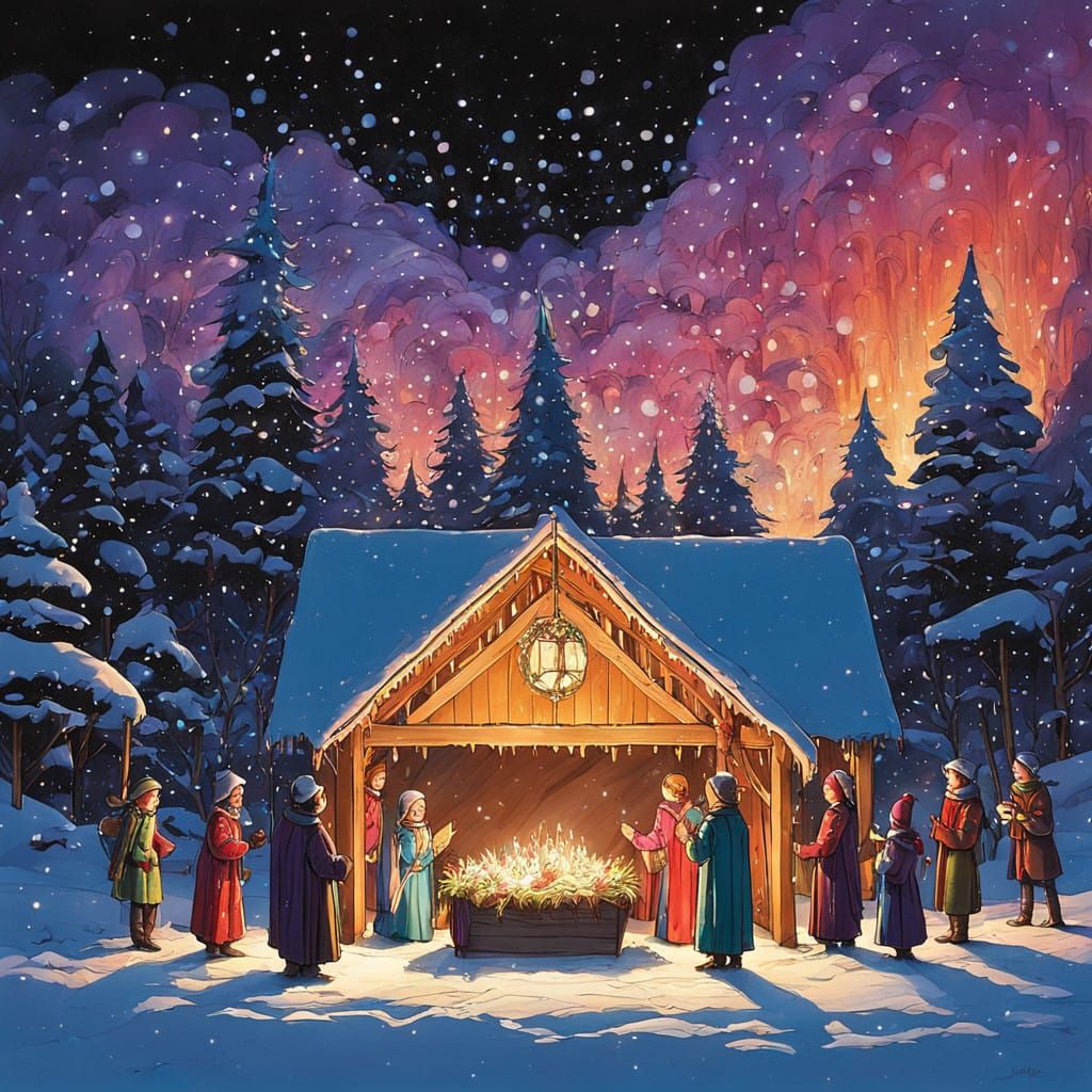 Christmas Pageant Magic in Whimsical Winter Wonderland