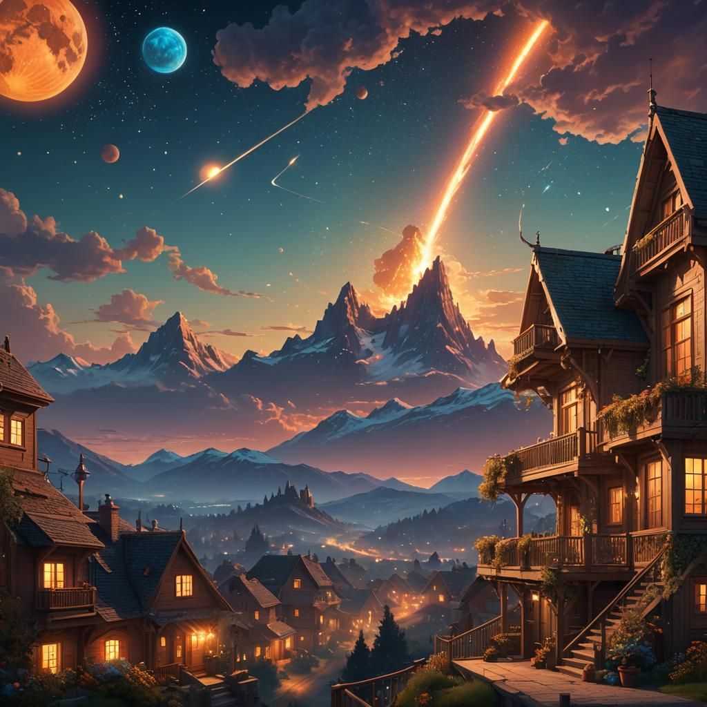 Anna Kendrick Observes Comet From Home, Digital Art