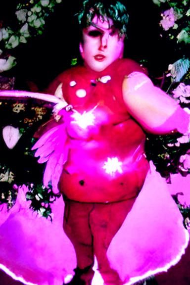 Biopunk Fairy Portrait with Strawberry Face