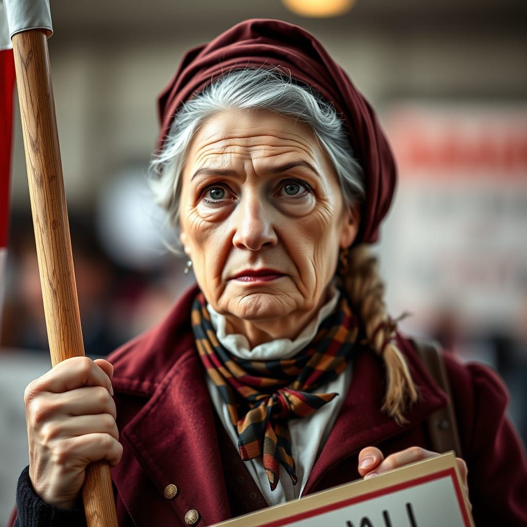 Determined Revolutionary War Widow Protests in Modern Dignit...