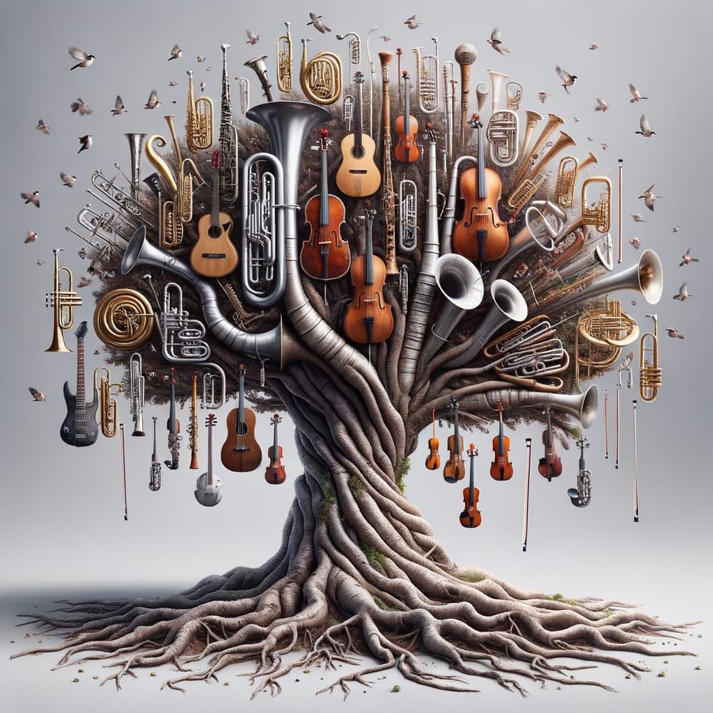 Musical Instrument Tree: A Symphony of Nature