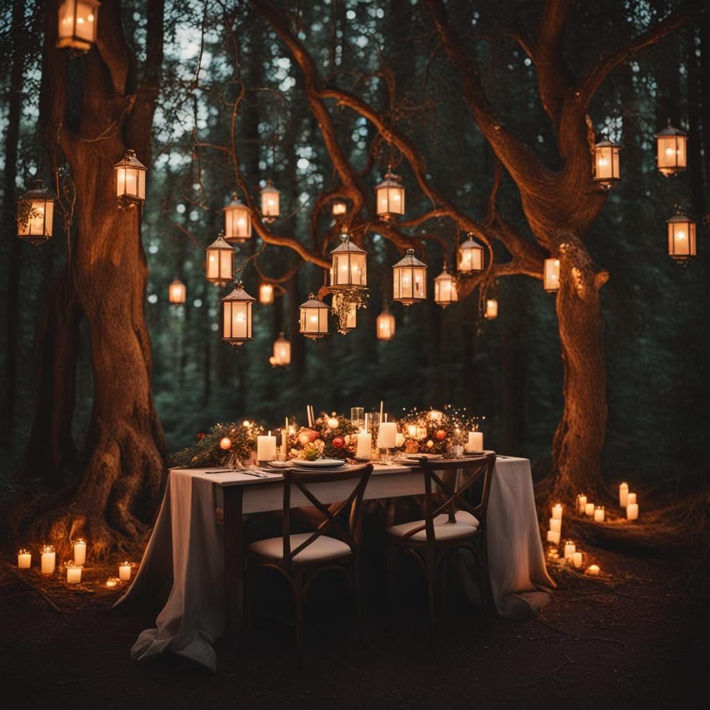 Enchanting Candlelit Dinner in Fairytale Forest