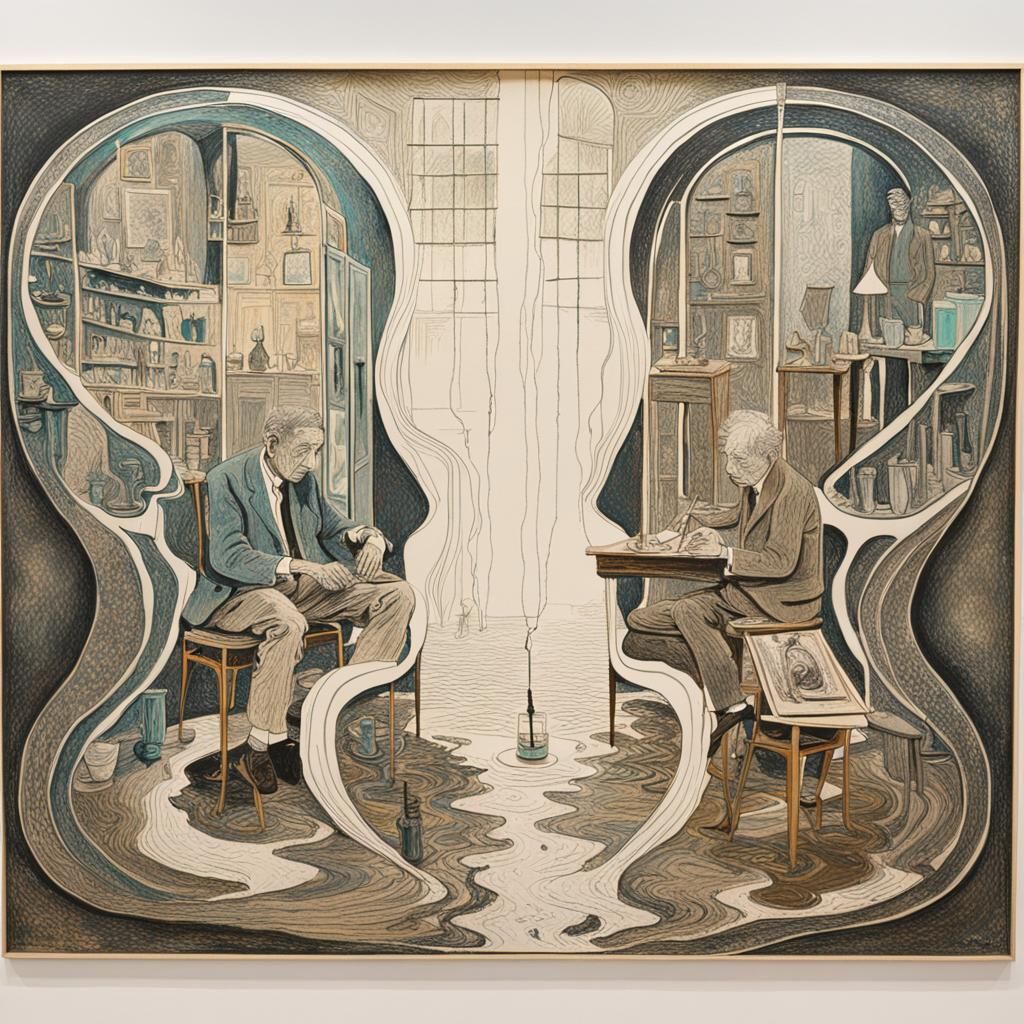 Giacometti's Surreal Atelier: Etching in a Dreamlike World