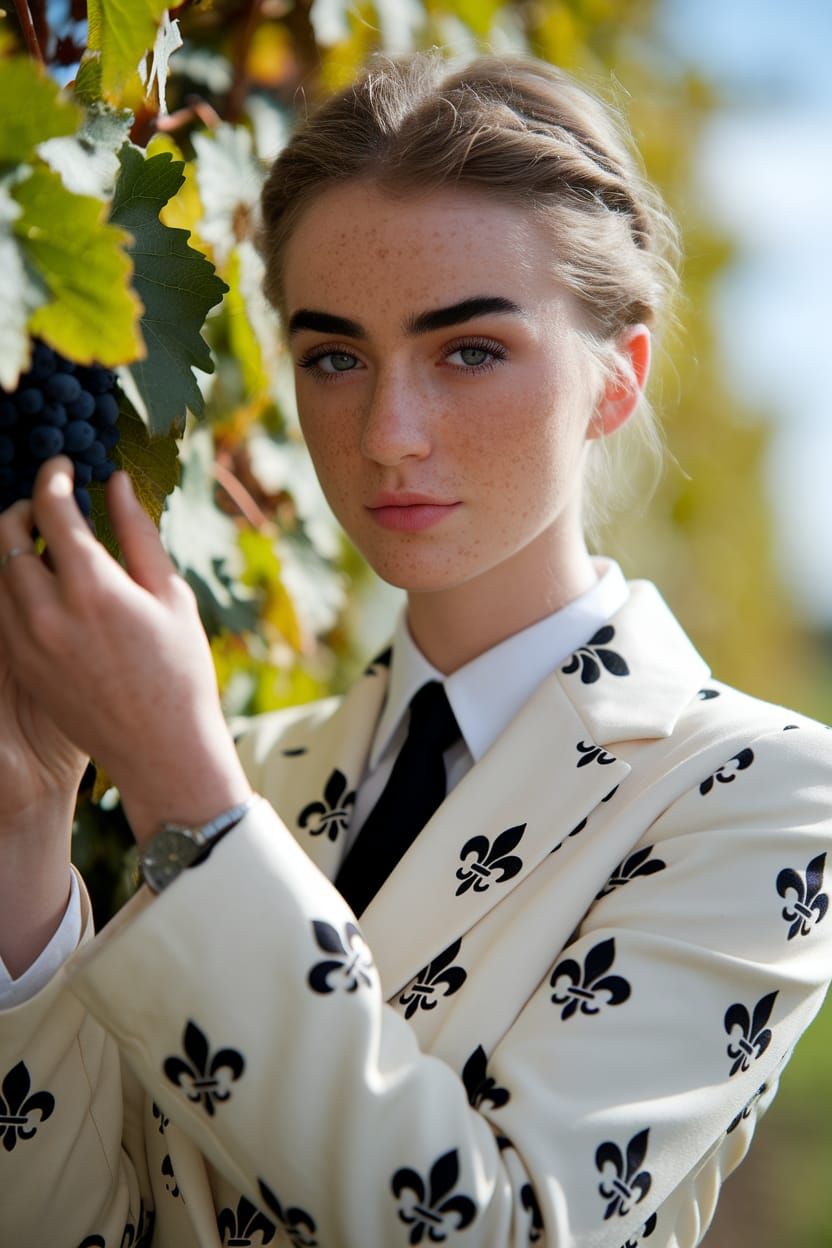 Ethereal Vineyard Scene in Soft Focus