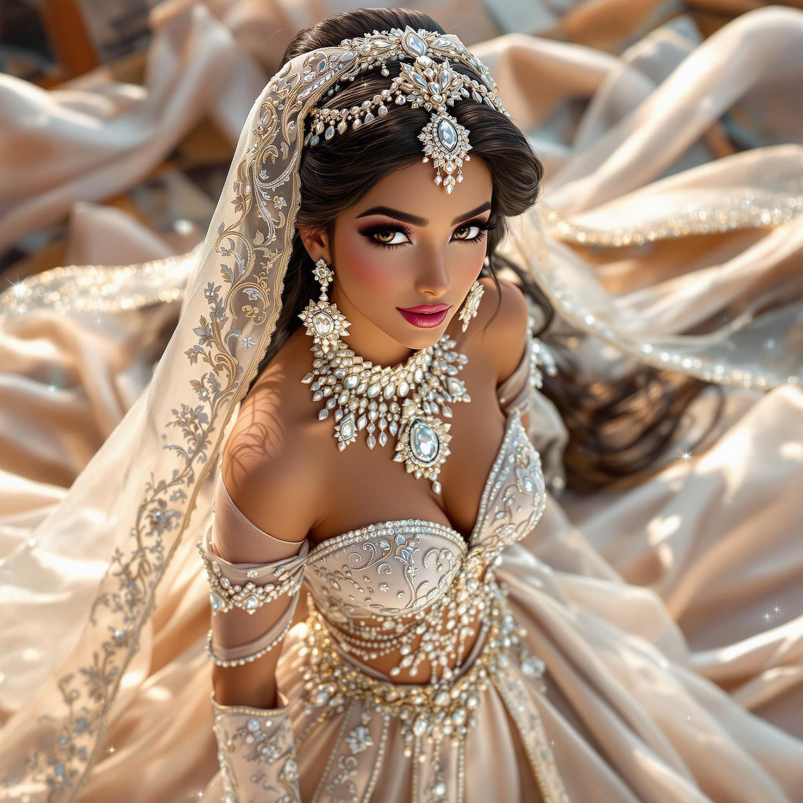 Disney Princess Jasmine in Arabian Wedding Dress
