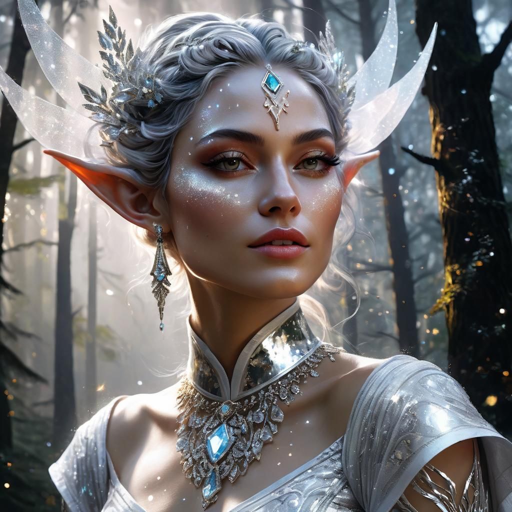 Sparkling Elf Portrait in Natural Light