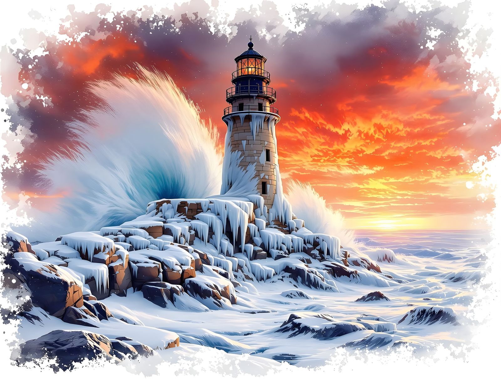 Ice Castle on Priestley's Promontory, Lake Michigan 2