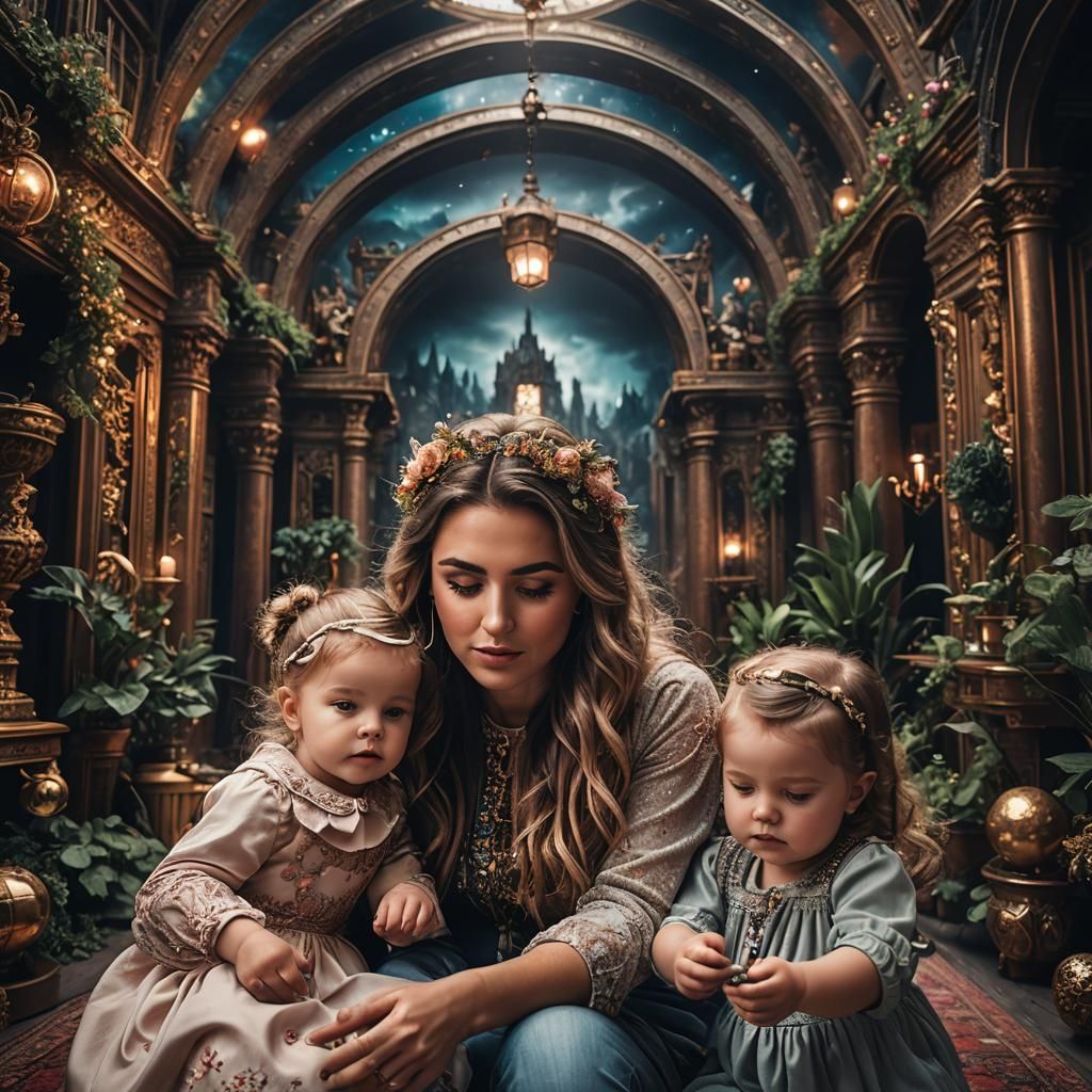 Ella Schnacky Family Photoshoot: Digital Matte Painting