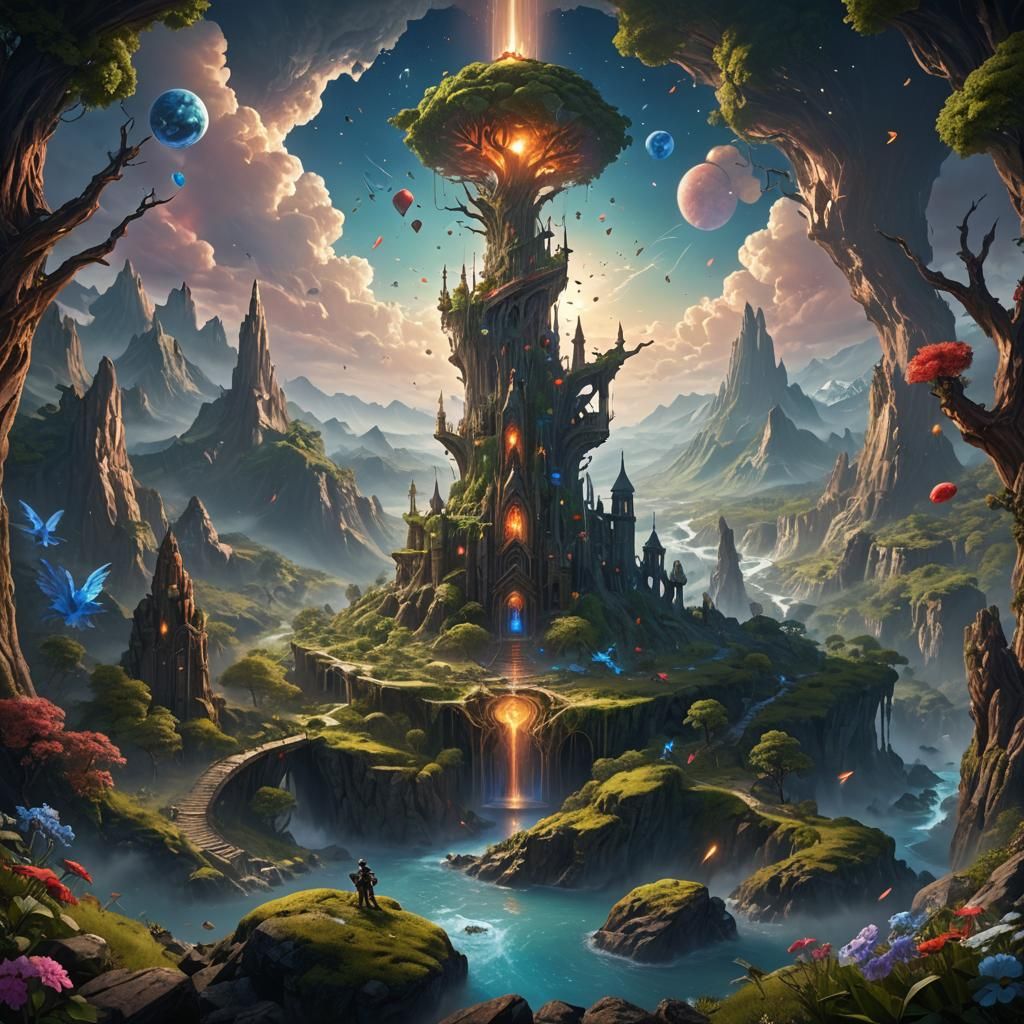 Healing Hearts Unite: Fantastical Matte Painting