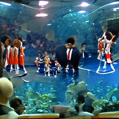 Glass Floor Basketball Court: Digital Rendering