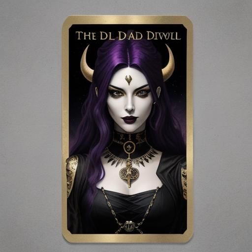 Tarot Card: The Devil as a Young Woman