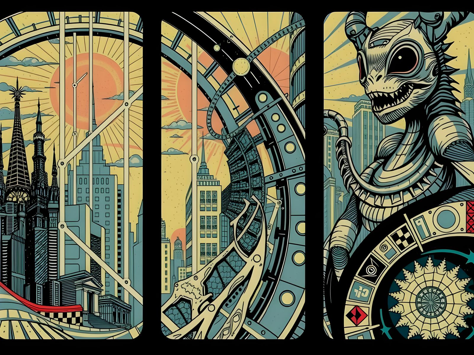 Bauhaus Futurism Splash Screen