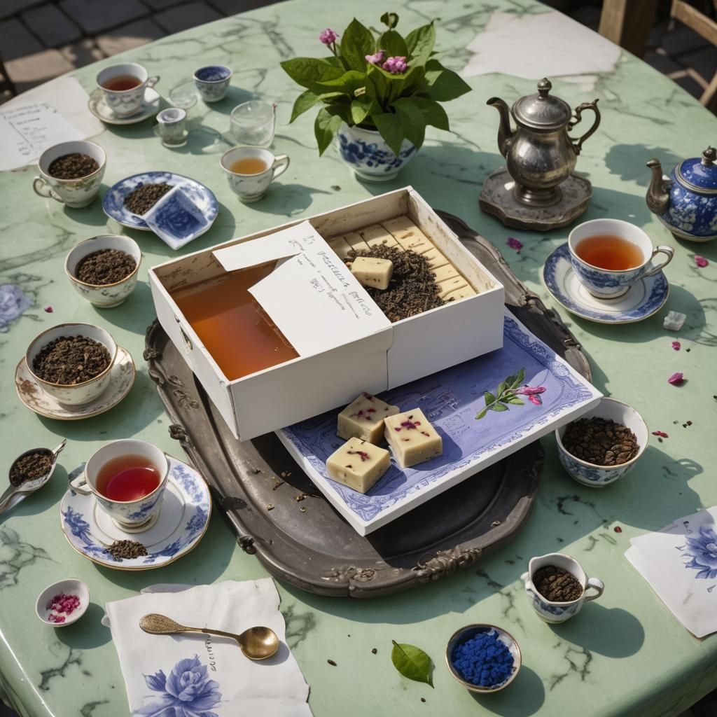 Earl Grey Soap Overflowing in English Teahouse