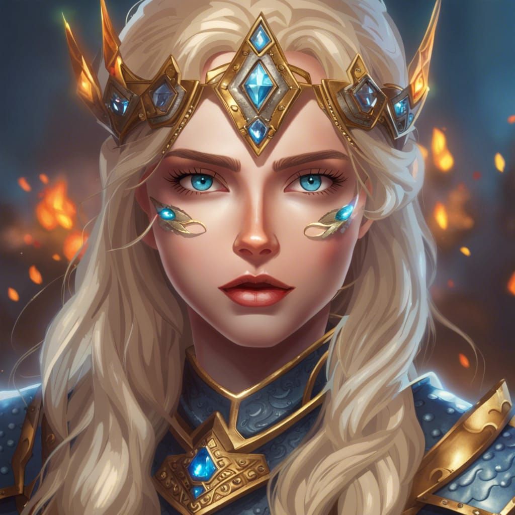 Warrior Dia with Diamond Sword and Crown