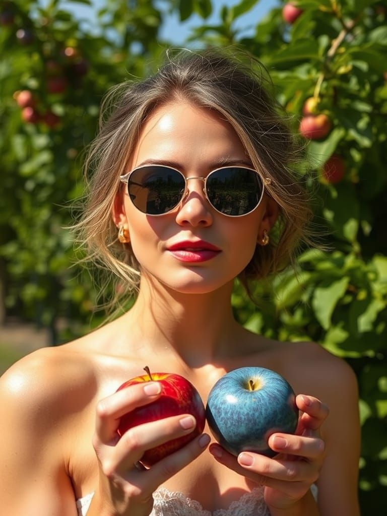 Eve with Apples in the Garden of Eden