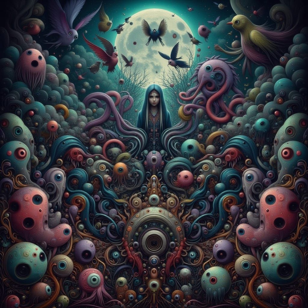 Surreal Dark Flux Artwork
