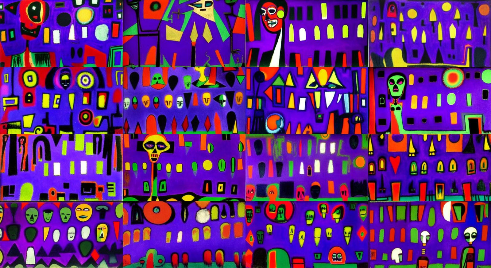 Gothic Girl in New Orleans Cemetery: Expressionistic Art