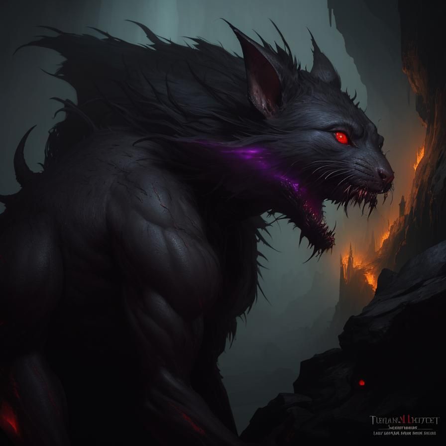 Giant Rat Emerges in Dark Fantasy Concept Art