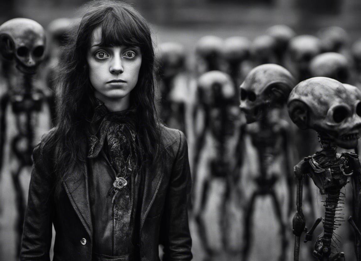 Malfunctioning Android in Apocalyptic Mandelbulb Landscape