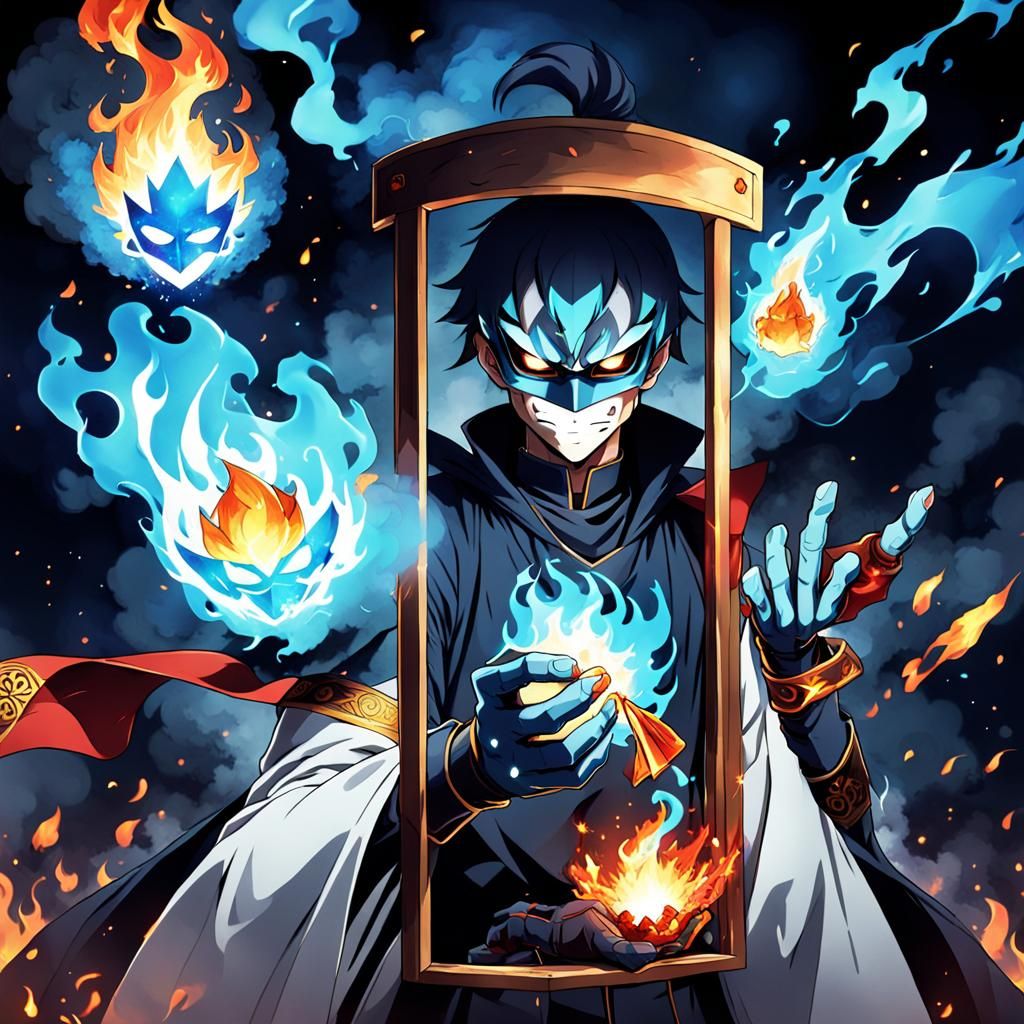 Mysterious Masked Villain Ignites Fiery Power