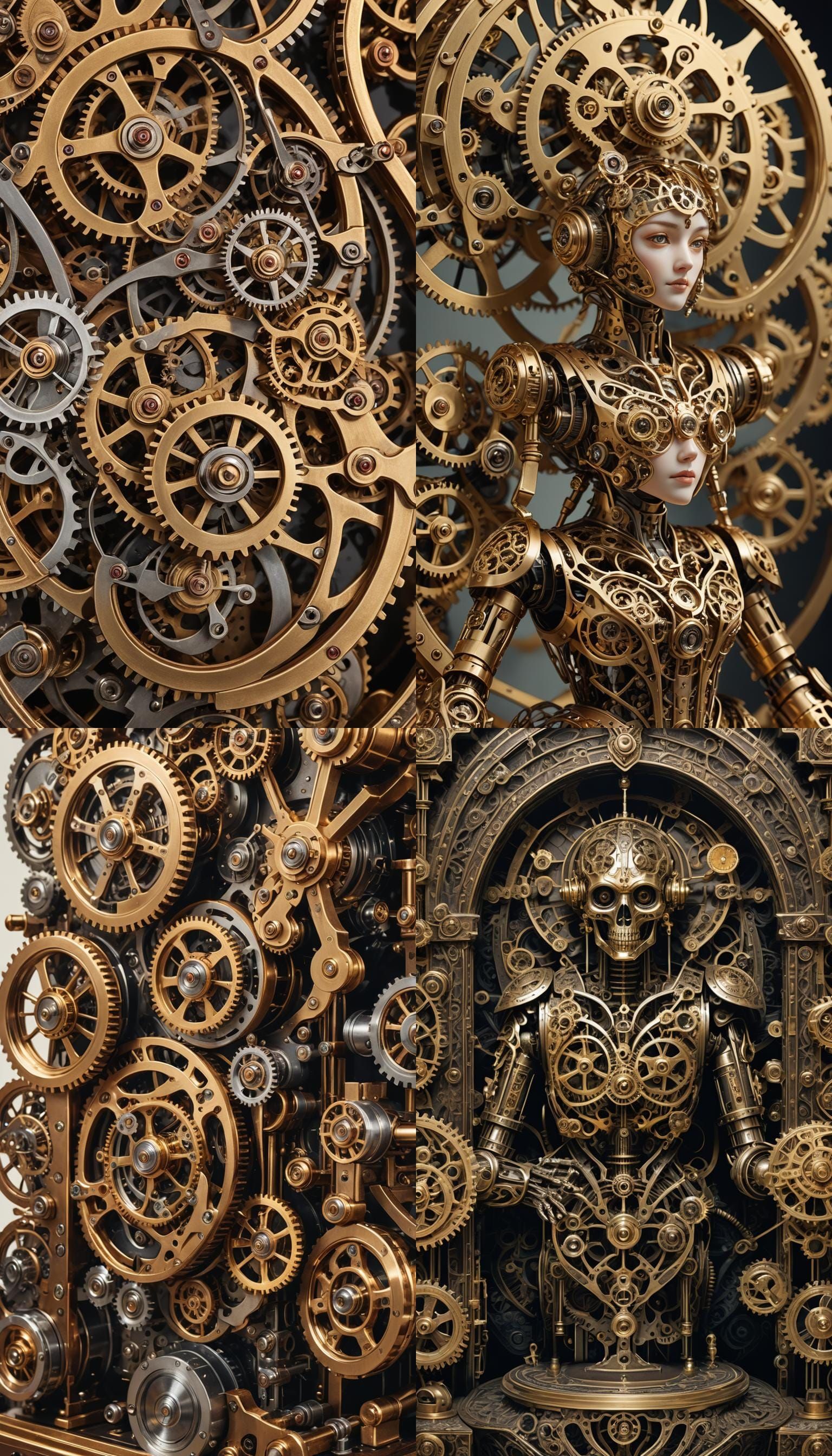 Detailed Clockwork Automaton Simulation: Mechanical Artistry