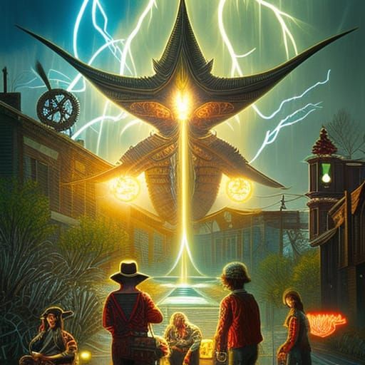 Stranger Things Poster in Branchpunk Style