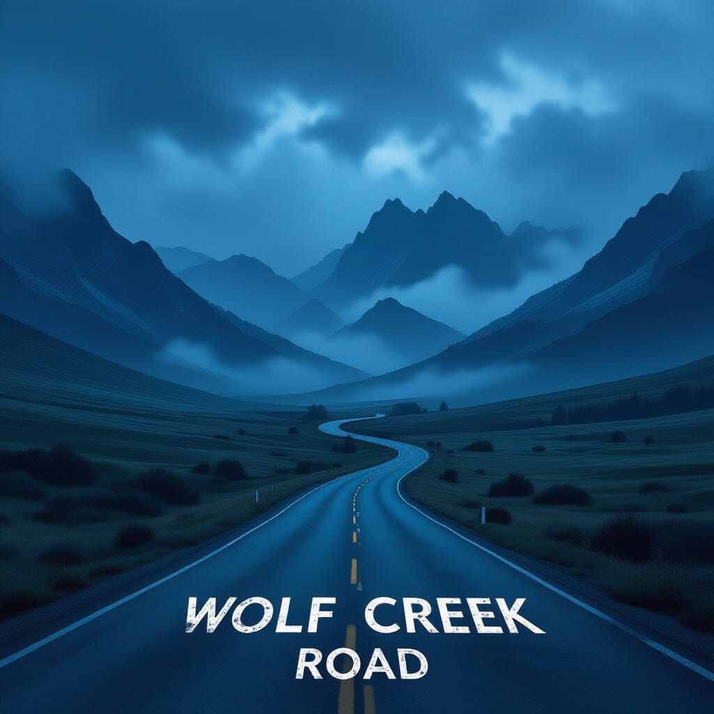 Desolate Wolf Creek Road to Jagged Mountains