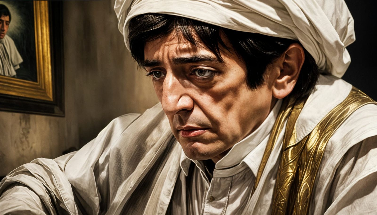 Triadic Colors of Papal Authority in Ukiyo-e Style