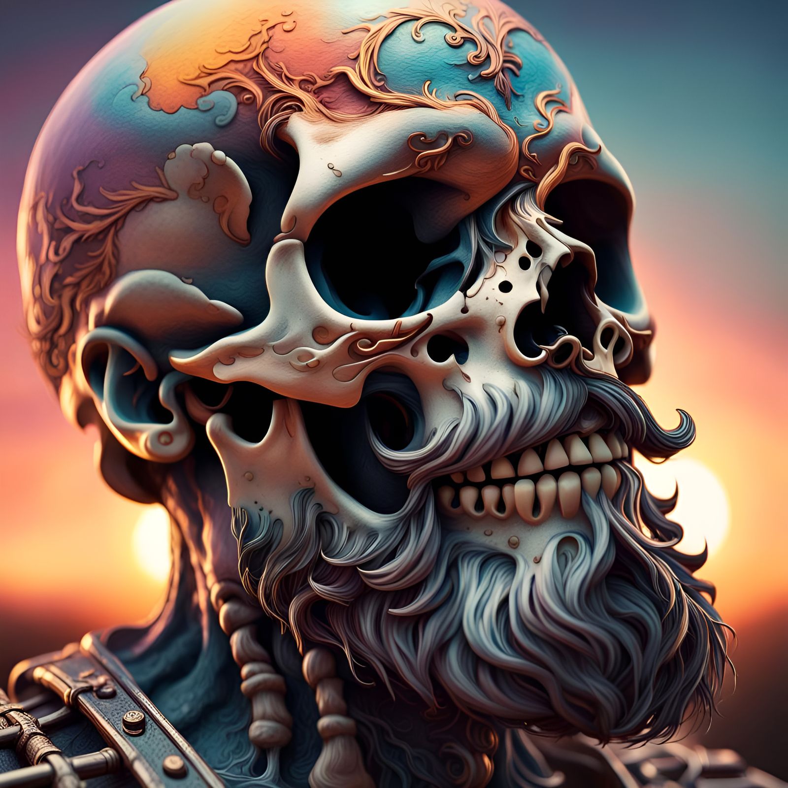 A Dramatic Skull