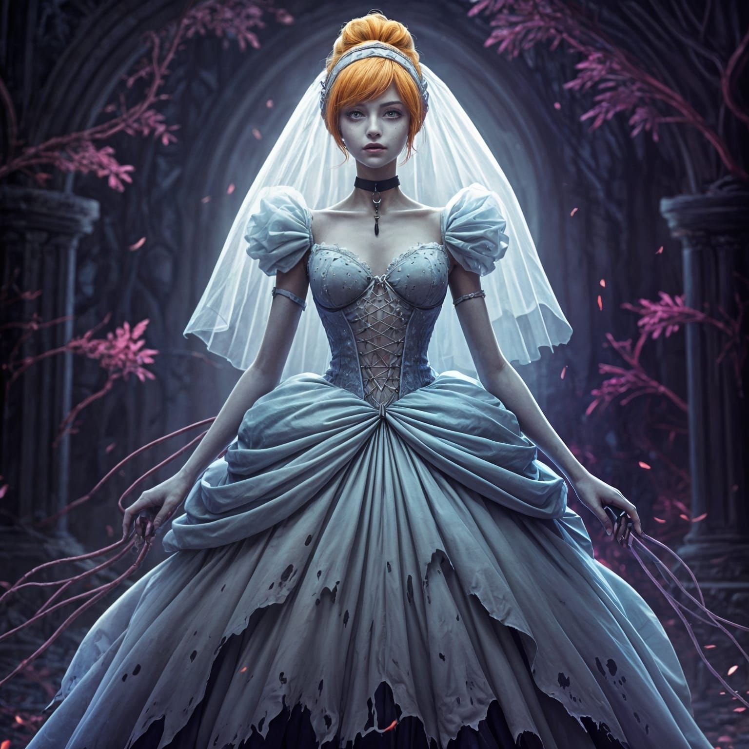 Zombie Cinderella: Detailed 3D Anime Art