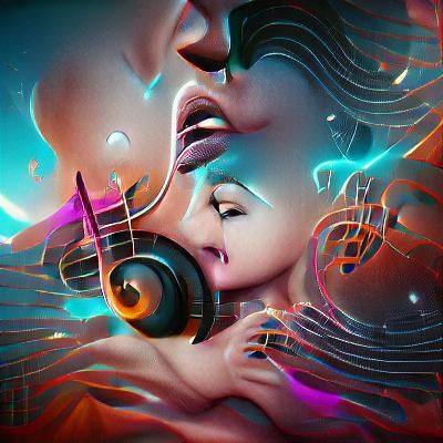 Vibrant Digital Illustration Inspired by Music
