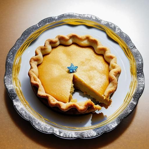 Heavenly Pie Slice with God and Angels