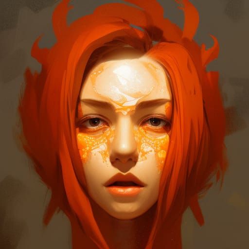 Pumpkin Portrait in Hyperdetailed Style