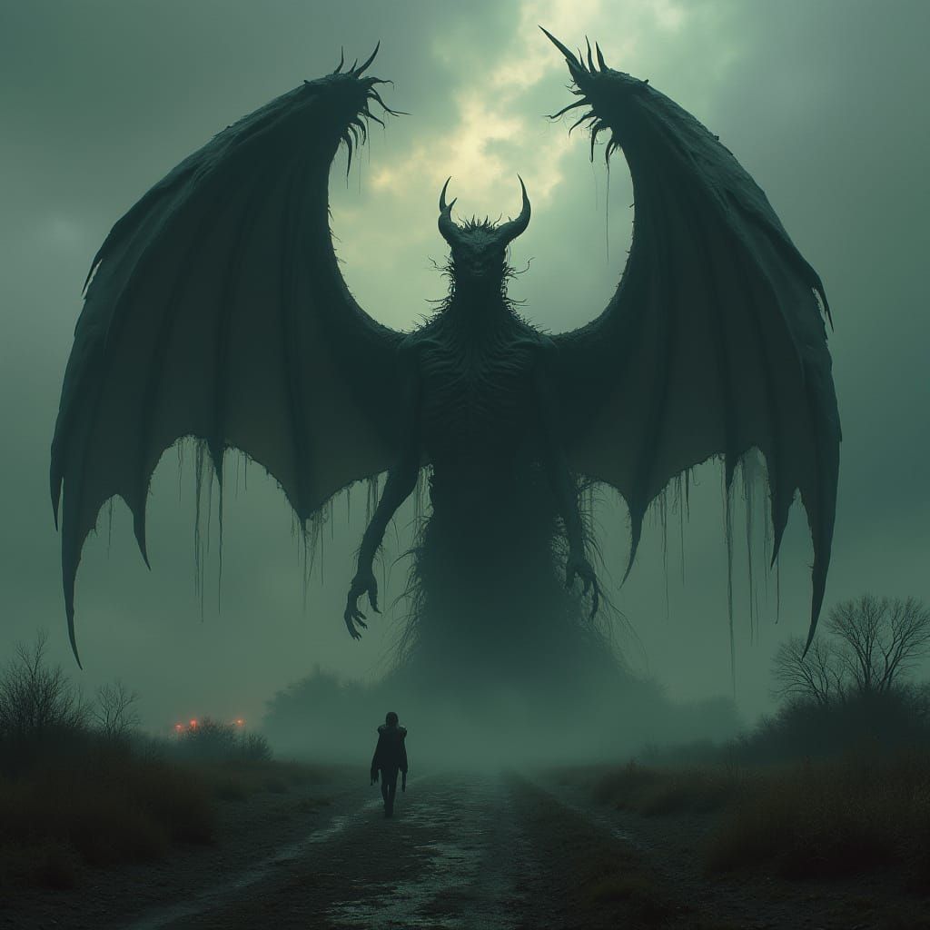 Dark, Gritty Creature Emerges from Wasteland in Industrial T...