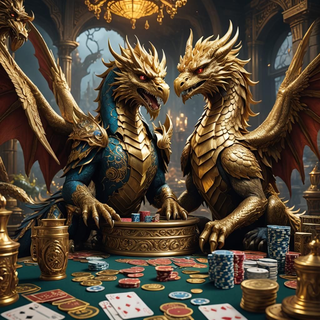 Golden Dragon and Gryphon Poker Game