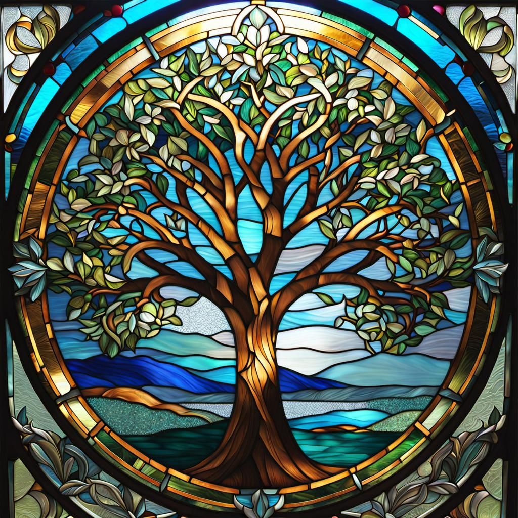 Art Deco Stained Glass