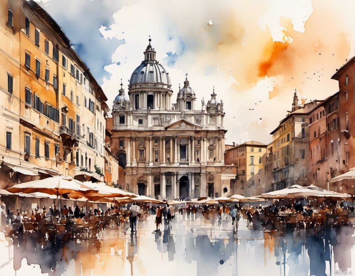 Rome the piazza navona