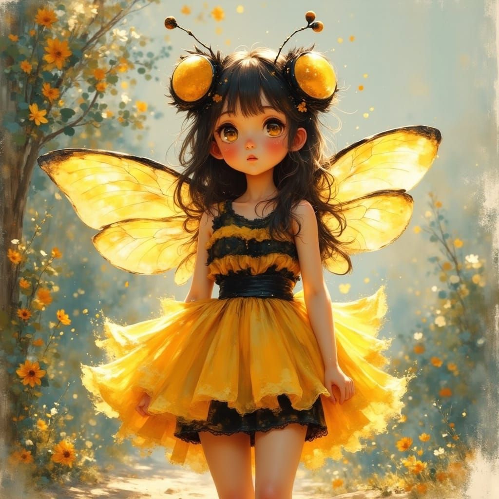 Woman as Bumblebee: Cute, Adorable, and Dreamy