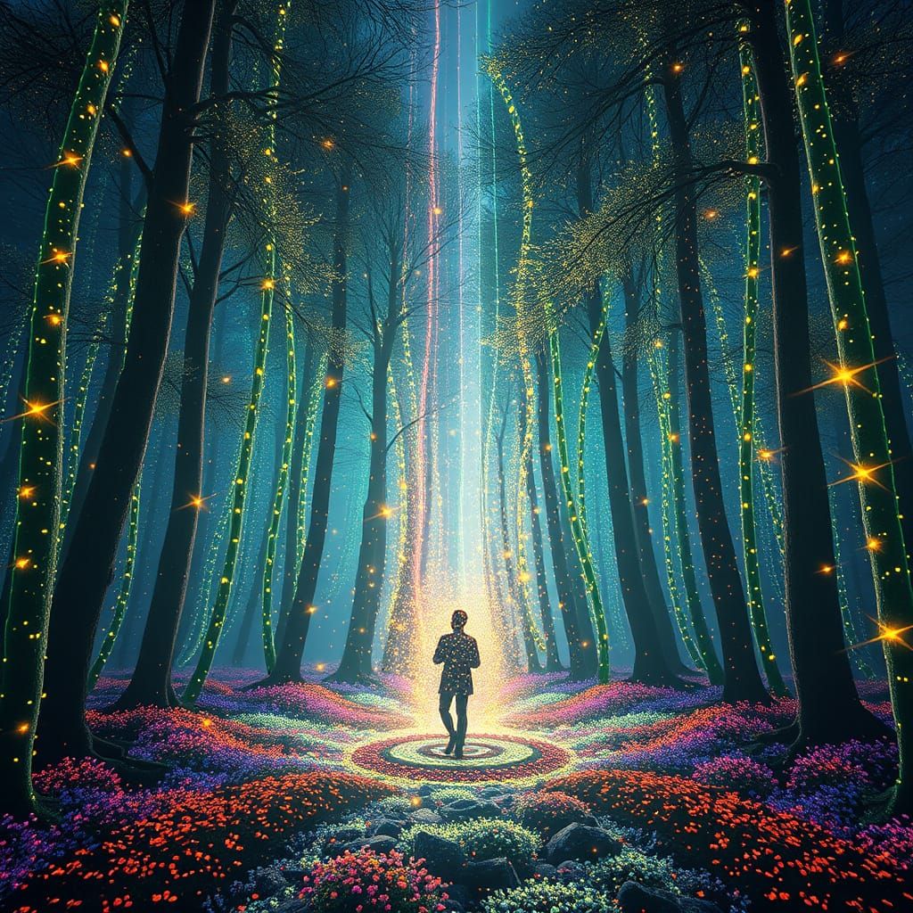 beamed on a magical planet