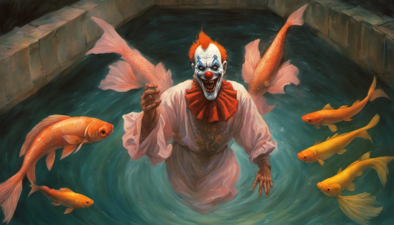 Scary Clowns in the Koi Pond II